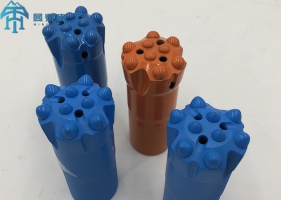 taladro de roca retractable del carburo cementado de la broca del botón T45 de 89m m