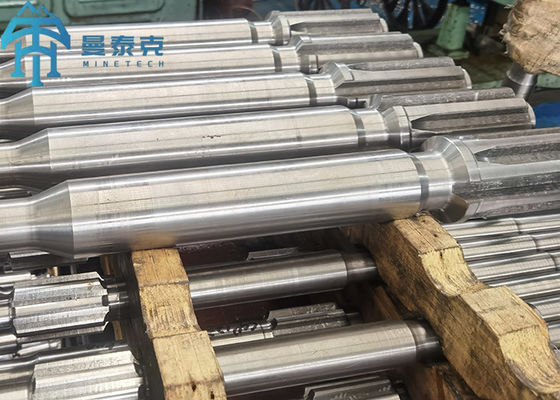 R32 Adaptador de vigas con rosca COP 1838 con longitud de 640 mm y carburo de tungsteno para perforación de rocas estables