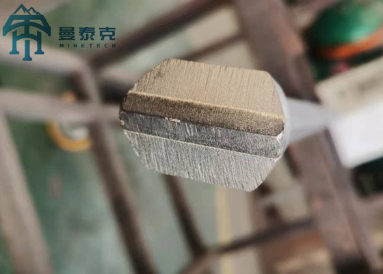 La perforación de la explotación minera de la roca embruja el taladro integral de acero Rod Chisel Head de 22*108m m