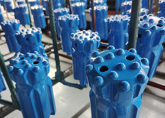 Top Hammer 76mm T45 Botón de retracción Bit Carburo de cemento Minería herramienta