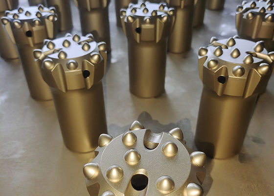 R32 76mm 45CrNi trozos de botón de rosca con 13 carburo para herramientas de perforación de martillo superior
