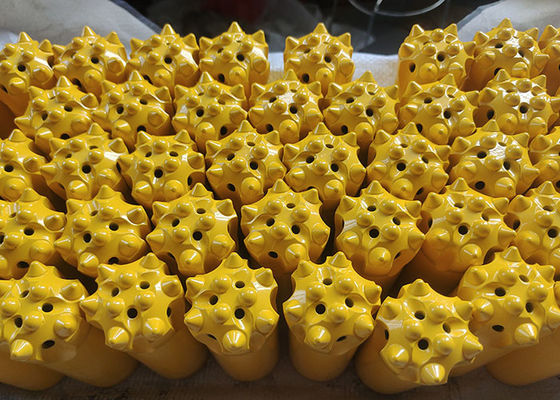 R32 76mm 45CrNi trozos de botón de rosca con 13 carburo para herramientas de perforación de martillo superior