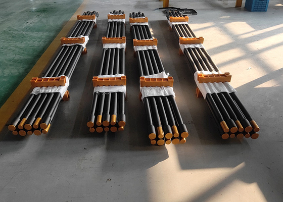 Top martillo herramientas de roca hilo de perforación varilla 6500mm H25 para perforación de agujeros