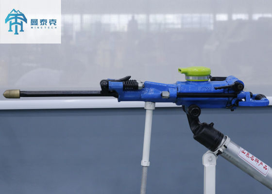 YT28 Máquina de perforación de roca de piernas de aire portátil neumática de mano con broca de H22 * 108 mm para perforación en húmedo en la construcción ferroviaria