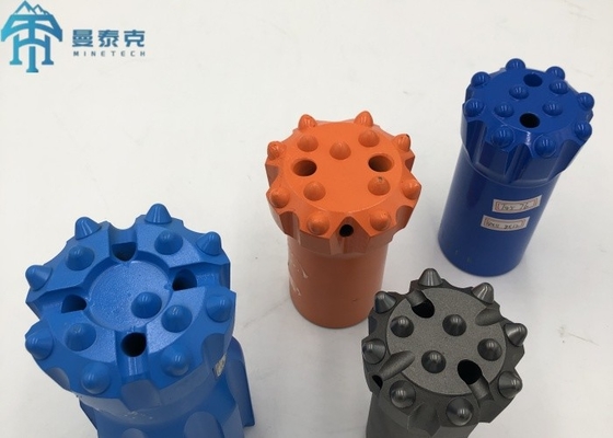 Herramientas de perforación con martillo superior 102 mm T51 Botón de rosca para perforación de roca