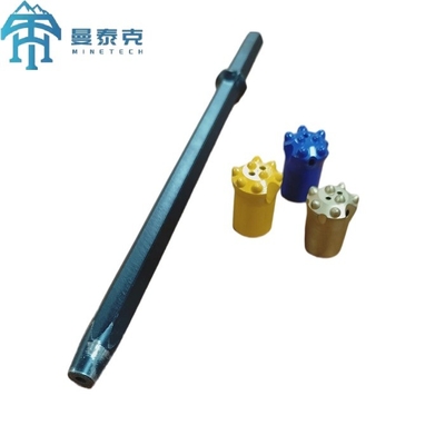 Barra de perforación integral hexagonal de 22 mm para perforación de rocas neumática, longitud de 2400 mm
