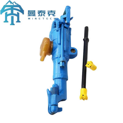 YT27 Máquina de perforación neumática de roca con pierna de empuje para la extracción subterránea de oro