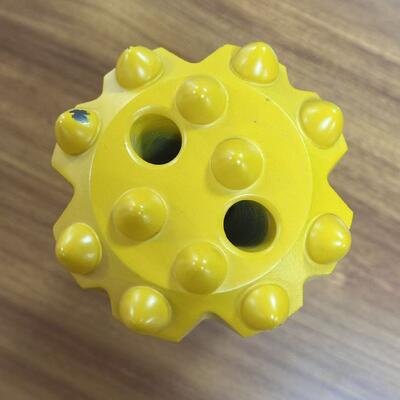 Broca de botón con rosca R32 de 43 mm para voladura y perforación en proyectos de infraestructura