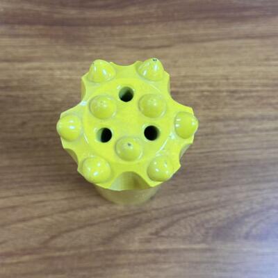 Broca de botón con rosca T38 de 76 mm para refuerzo de montaña y perforación de anclaje