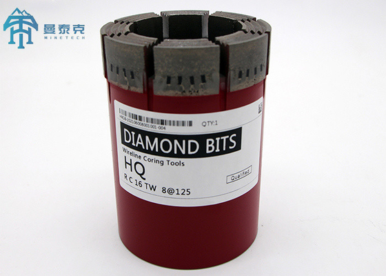 Uso minero geológico de NQ2 50m m Diamond Core Drill Bit NQ