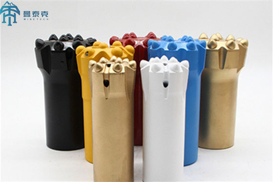 T38 64m m 10 pedazos de botón del taladro de roca para la construcción minera