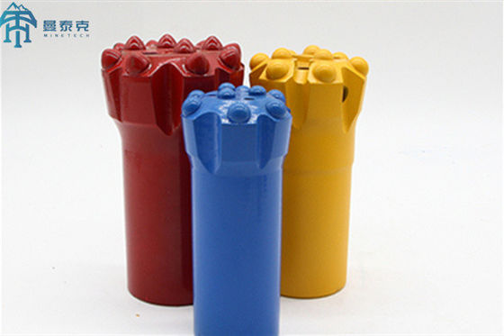 Botón roscado trépano sondeo del carburo de tungsteno de roca de R32 51m m