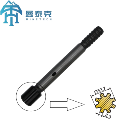 Adaptador de vástago R38 HC40 para martillos perforadores hidráulicos