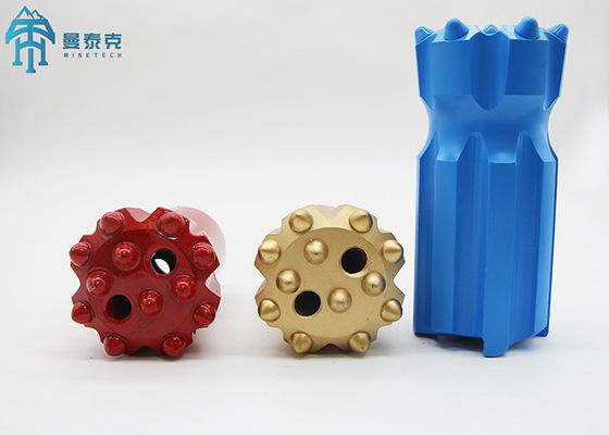 la herramienta de perforación enorme de roca de los pedazos de botón de 80m m T45 roscada contrae